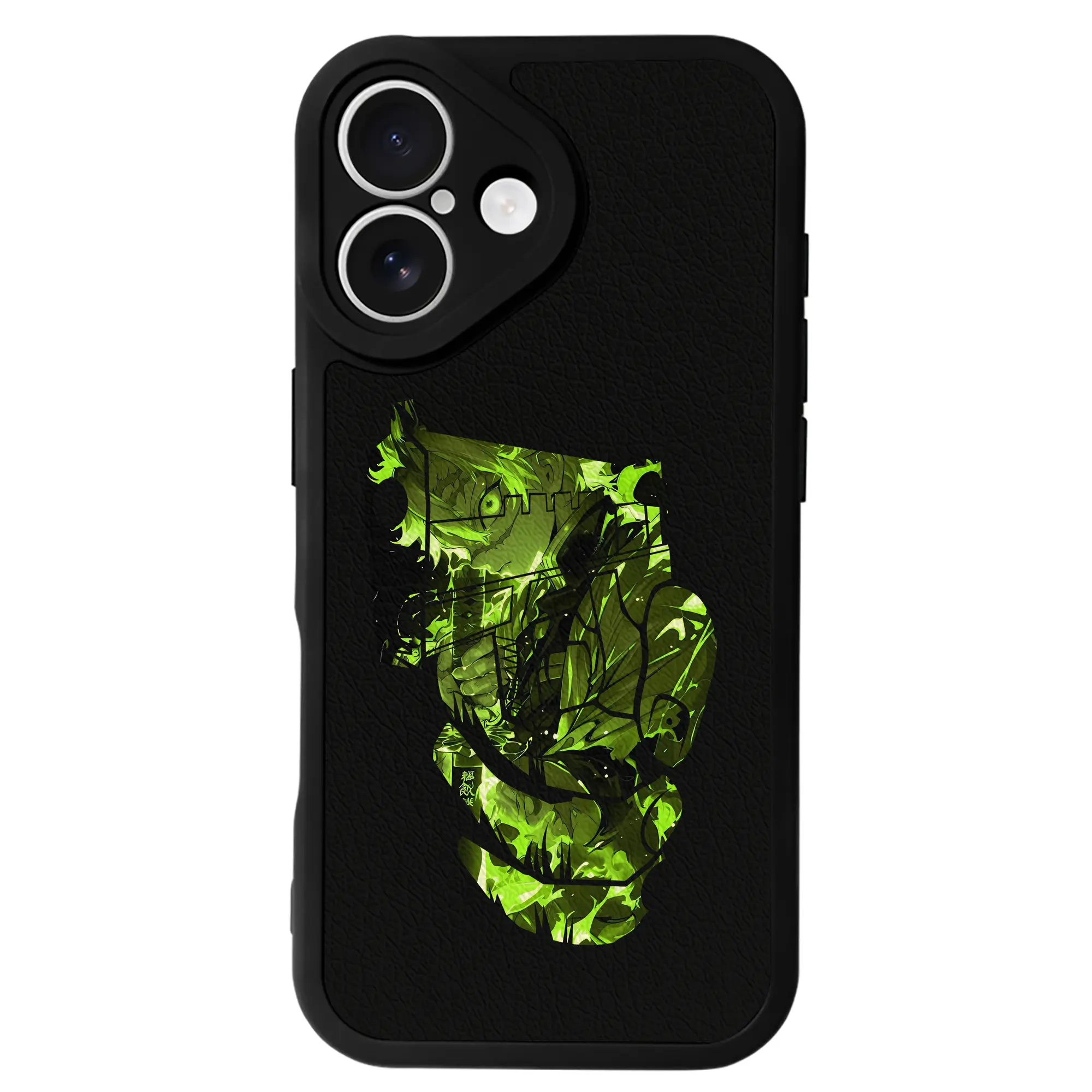 鬼滅の刃 グッズ,不死川 実弥 - IPhone 16シリーズ対応 ・ シリコンスマホケース ・ レザー調 ・ 高精度フィット ・ 耐衝撃 ・ ワイヤレス充電対応 ・ 精密カット